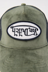 Trucker Hat Velvet Dark Green