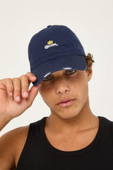 Corona Logo Distressed Ball Park Navy