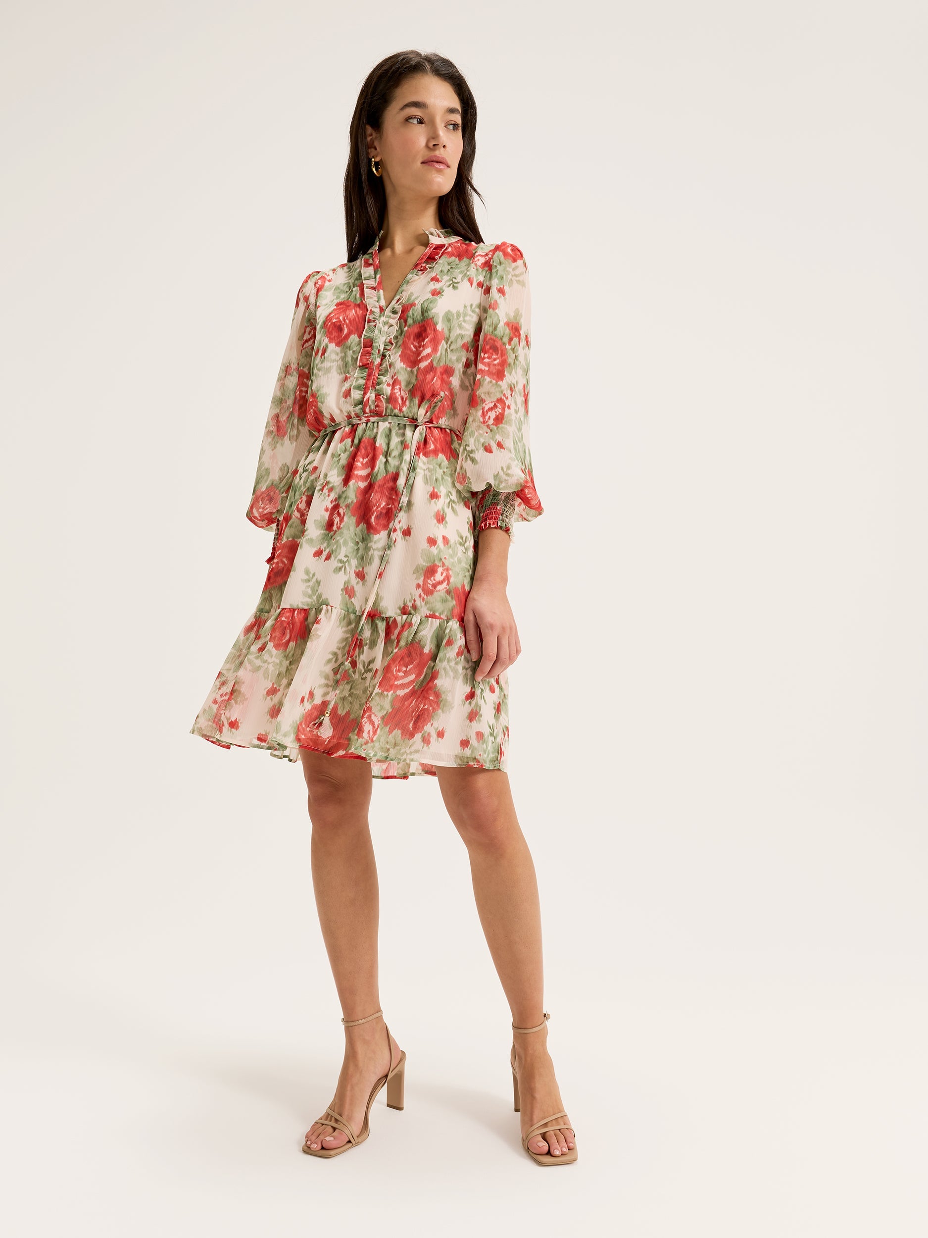 Women's 3/4 Sleeve Mini Dress in Floral Print from Review Australia